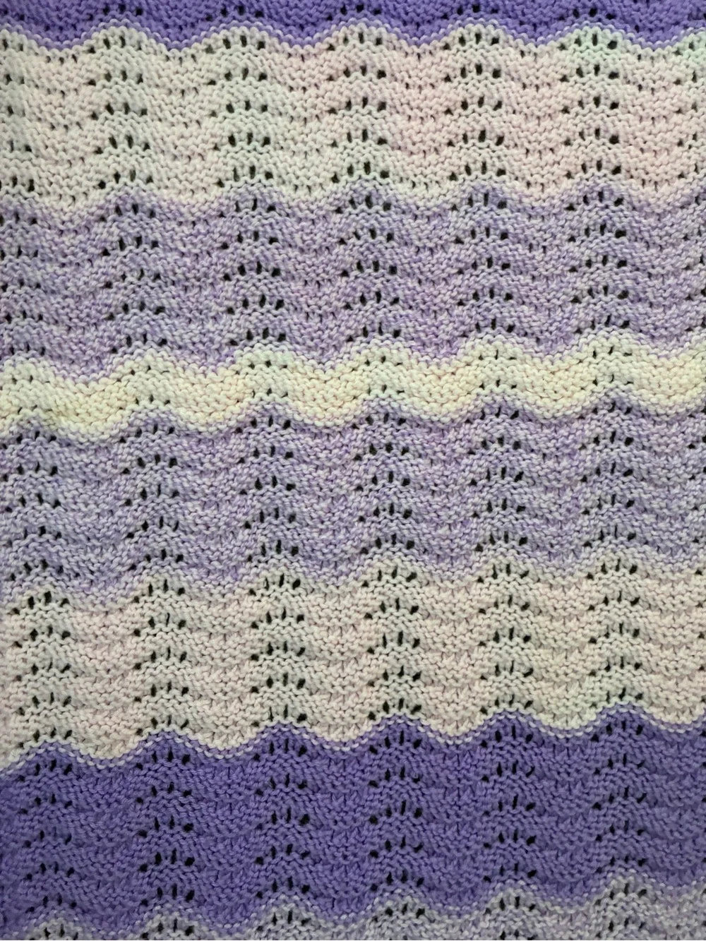 Cozy Purple & Pink Crochet Throw Blanket - Home Accents